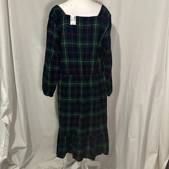 Sold out large NWT Children's Place Matching Family Plaid Flannel Tiered dress - Picture 4 of 4